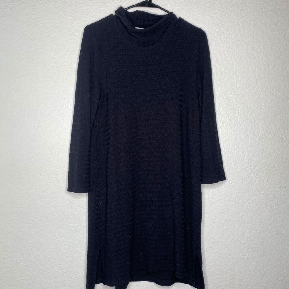 Anthropologie puella XL long sleeve turtleneck ribbed dress minimalist stretch